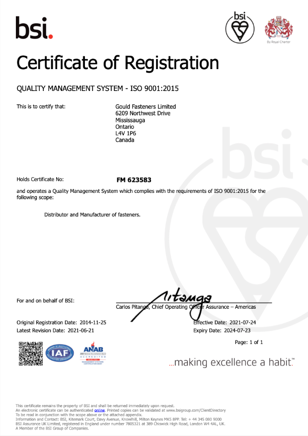 CGSP Certificate